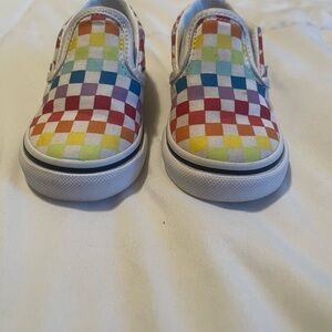 Vans multi-colored checkered Classic Slip-On Design